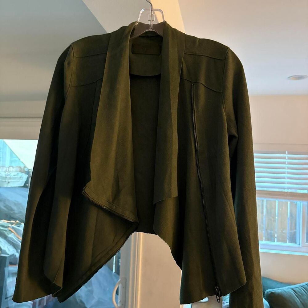 Blank-nyc Women's Green and Khaki Jacket